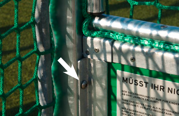 Linsenkopfschraube M 10/25, mit Innensechskant und Pin